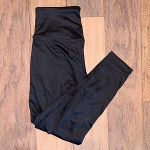 Jenni Black Cross Over Silky Leggings Size Medium